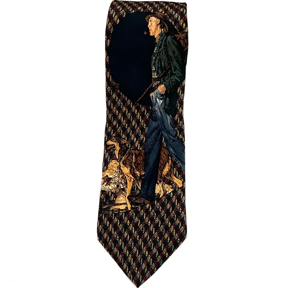Norman Rockwell vintage necktie